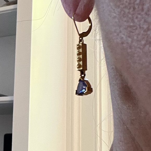 Custom Tanzanite Earrings - Picture 3 of 7